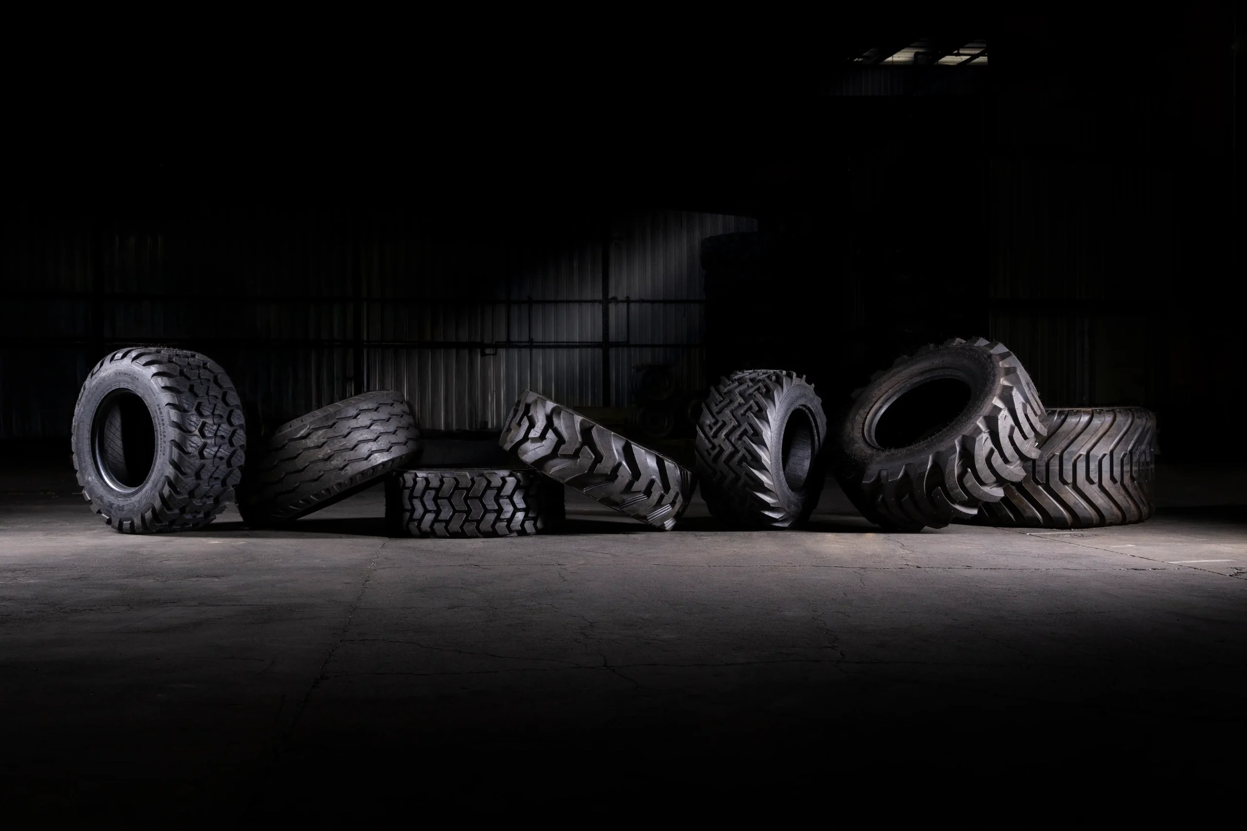 An assembly of WSD Wheel Systems tires